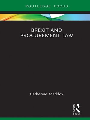 cover image of Brexit and Procurement Law